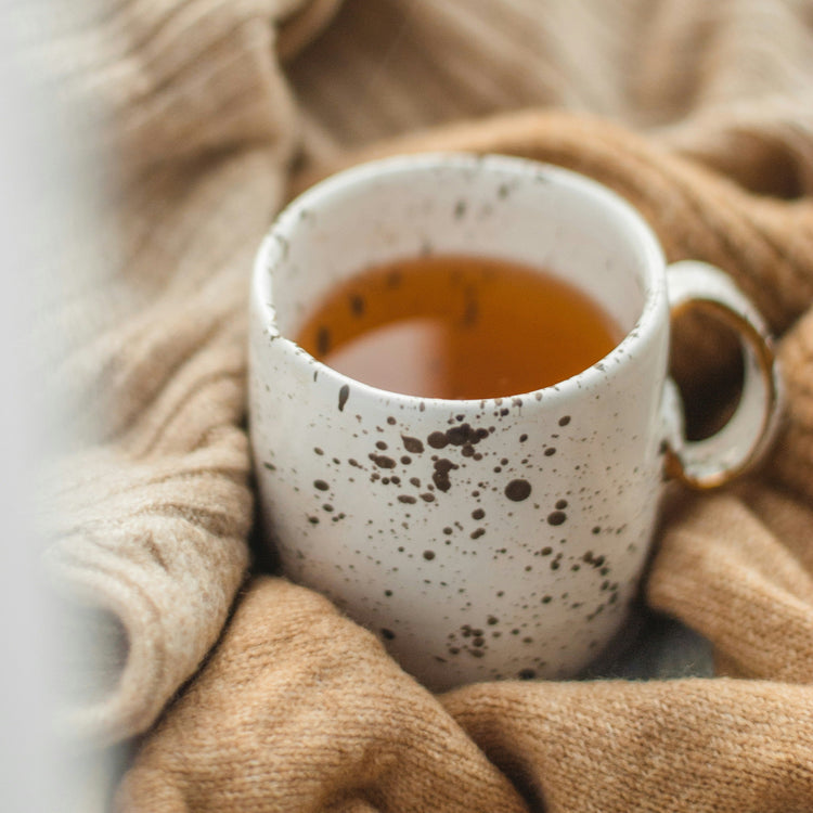 Herbal tea for clear skin, hormonal health drink, lymphatic tea blend, adaptogenic mushrooms, functional mushroom blend